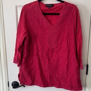 Joyous Fuchsia Women's Tunic Top